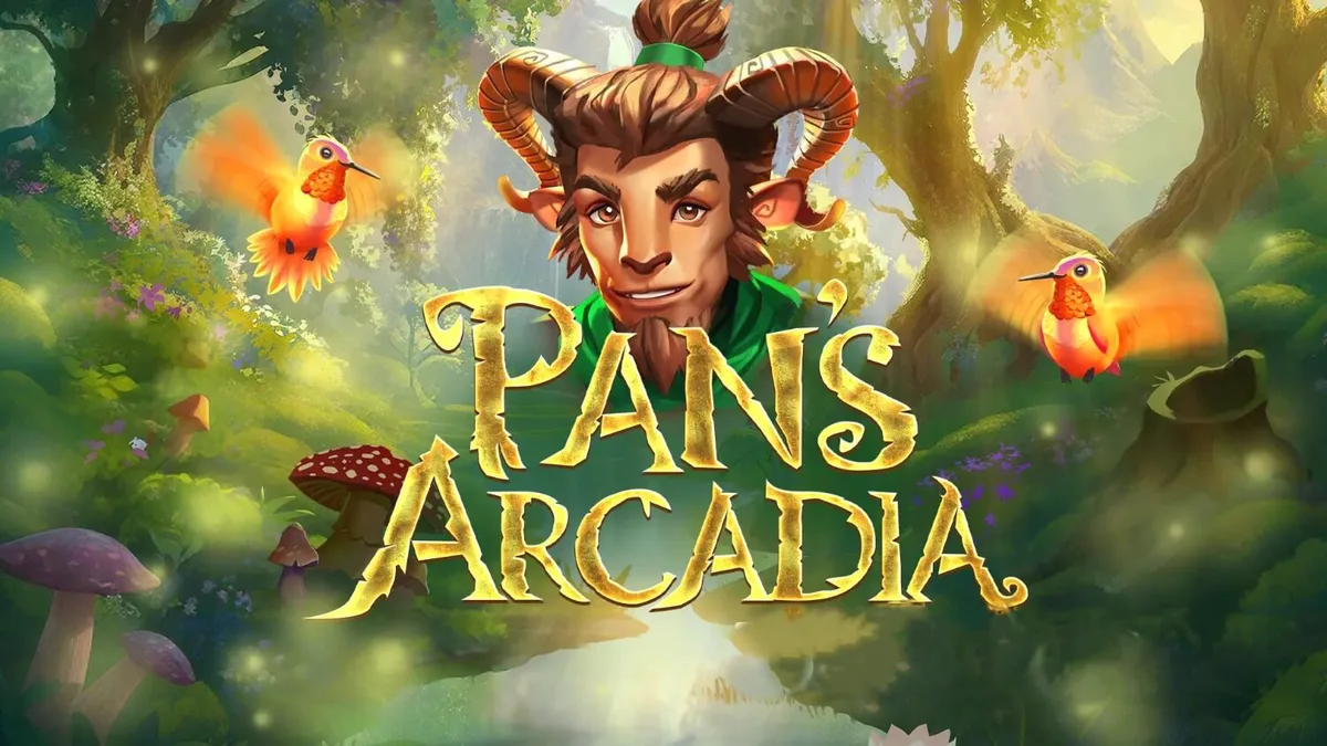 Pemandangan hutan mitologi Yunani yang mempesona dalam slot Pan's Arcadia